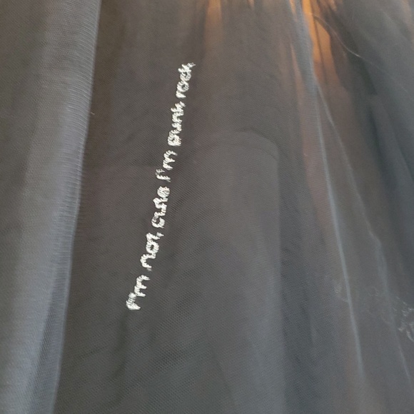 Punk Rave Black Mesh Corset Sleeveless Mesh I'M NOT CUTE Goth Gothic Dress - Picture 8 of 14